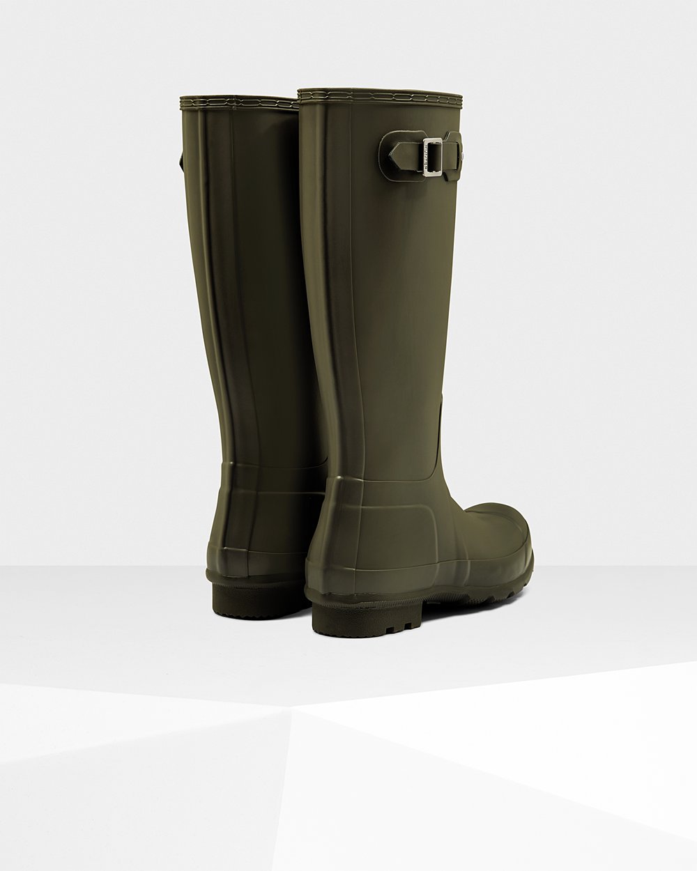 Men Hunter Original | Tall Rain Boots Dark Olive | NZ-13764-JRHT